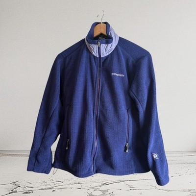 Patagonia Retro-X Polartec Fleecejacke Damen M lila Vintage winddicht