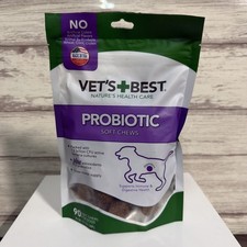 Vet's Best Probiotic Soft Chews Dog Supplement. Supports Dog Digestive Health