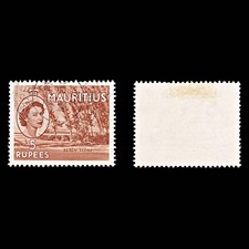 9210: Mauritius SG305 5R Red Brown 1954 Sc#264 Mi256 Used C£12