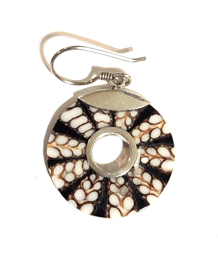 sterling silver 925 designed circular earrings st… - image 5