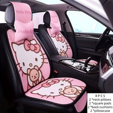 Sanrio Hello Kitty Car Seat Cover Front 2pcs Setseat Cushion And Backrest Cu Sanrio Hello Kitty Car Seat Cover Front 2pcs Setseat Cushion And Backrest Cu