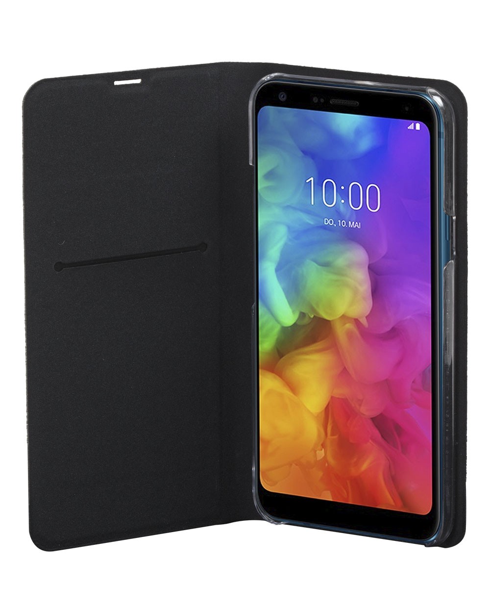 Housse connectée LG K40 avec support vidéo rétractable et rangement cb - 2