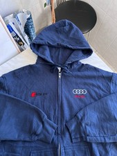 Vintage Audi Rs 6 Full Zip Hoodie Racing Germany Auto 00s Size L Embroidered Y2K