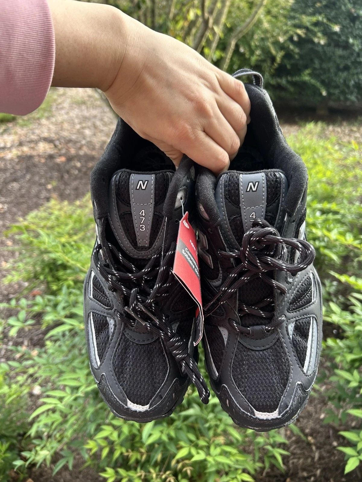 Scarpe New Balance 473 All Terrain Uomo Taglia 9 Nero Escursionismo Off Trail Outdoor Nuove