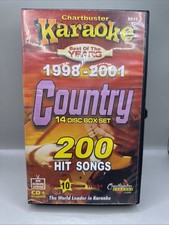 8515 COUNTRY Best Of 1998 - 2001 14 DISC 200 Songs CDG CHARTBUSTER KARAOKE Box