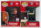 Funko POP! Lot of 2 DC Samurai - Convention Deathstroke 368 Batman 374
