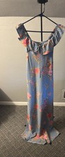 Wild Fable floral dress off shoulder feminine romantic party maxi dress size XS