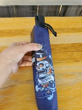 Nwt Ed Hardy Umbrella, Navy Auto Open Close, Compact Death City, Y2K Streetwear