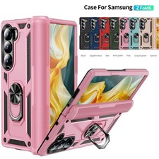 Magnetic Ring Stand Rugged Hard Phone Case For Samsung Galaxy Z Fold 7 6 5 4 3