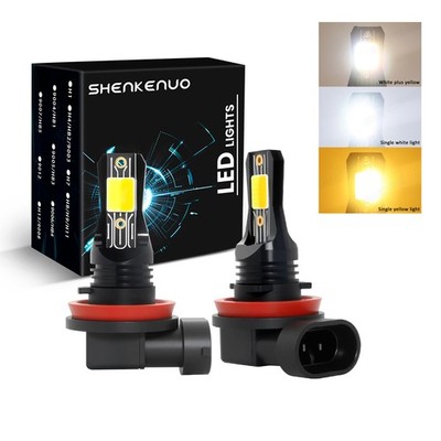 2x H11 H8 LED Fog Light Bulb Dual Color Switchback For Toyota Tacoma 2012-2023