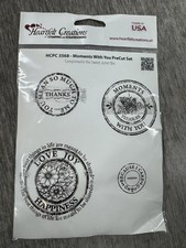 Heartfelt Creations Moments With You PreCut Stamp Set HCPC 3568 Made in USA