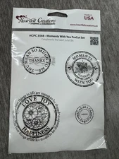 Heartfelt Creations Moments With You PreCut Stamp Set HCPC 3568 Made in USA