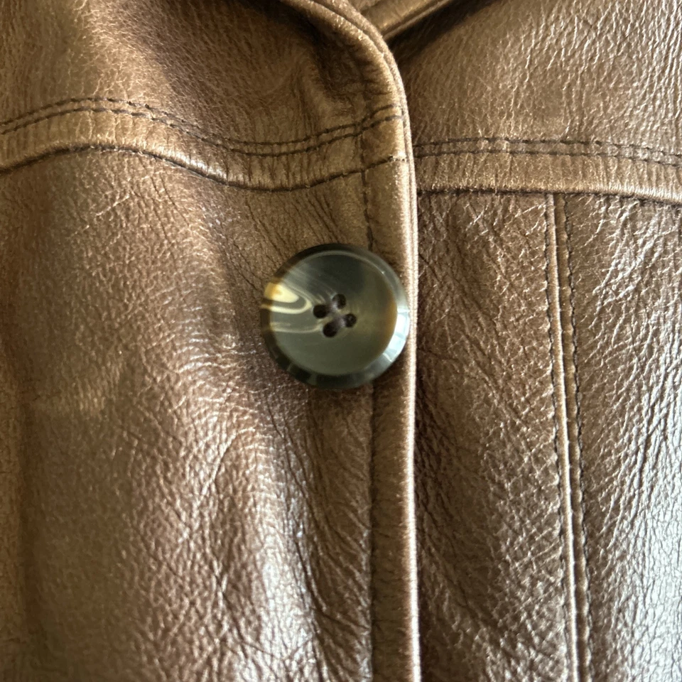 Chaqueta Wilsons M Julian de cuero marrón forrada Thinsulate para hombre mediana Foto 3 de 4