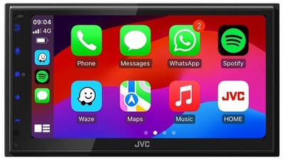 JVC KW-M695DBW Double Din MP3 Car Stereo Touch Screen DAB Bluetooth USB CarPlay