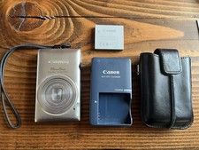 Canon PowerShot ELPH 300 HS 12.1 MP Digital Camera Battery Charger Leather Case