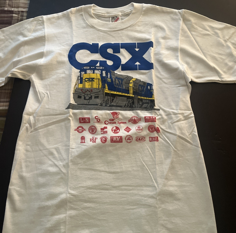 CSX Transportation tshirt adult small