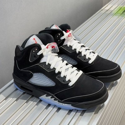 靴 Nike Air Jordan 5 black llic Nike Air Jordan 5 Retro OG Black Metallic Reimagined Men/GS