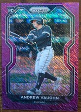 2021 Panini Prizm Purple Shimmer Prizm #'d 6/7 Andrew Vaughn #48 Rookie RC 