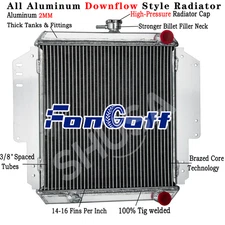 2 Row Aluminum Radiator For 1981-1996 90 Suzuki Sierra Samurai SJ410 SJ413,1.3L