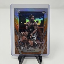 Saquon Shugars 2026 Topps Chrome WWE Card RC #154 ORANGE REFRACTOR PARALLEL /25