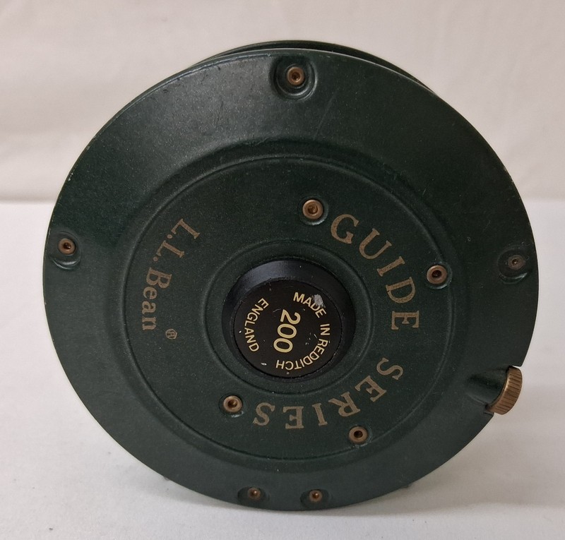 Vintage L.L.Bean Guide Series Green Metal Fishing Reel