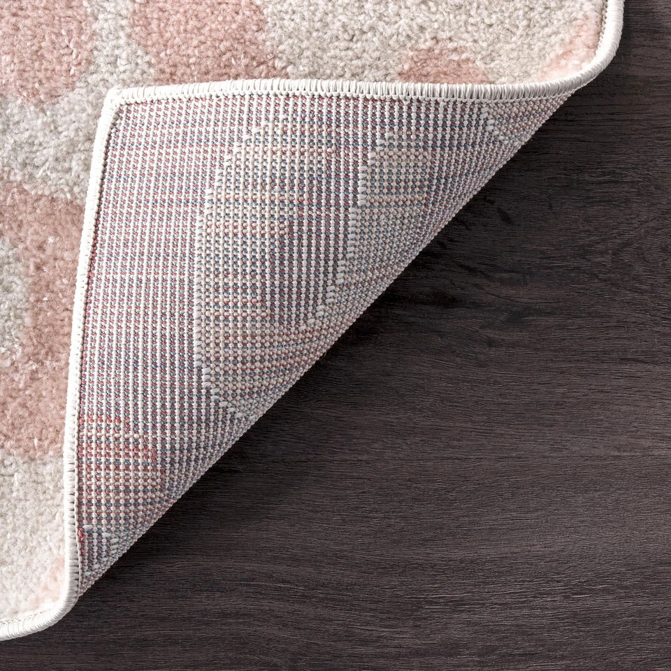 Alfombra Annette Moderna Estampado Leopardo, 8x10, Rosa Bebé Foto 3 de 4