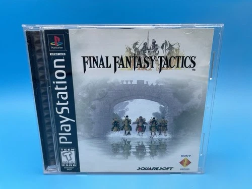 Final Fantasy Tactics - Sony PlayStation 1 PS1 Squaresoft CIB Black Label!