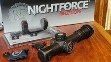 Nightforce NX8 1-8x24 F1 2 Mil * ILLUM * PLT * FC-DMx C654 w/ 30mm ULTRAMOUNT