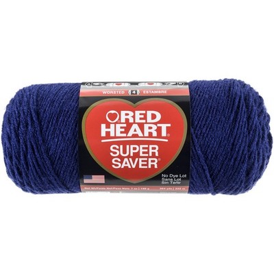 Red Heart Super Saver Yarn-Soft Navy - E300B-387