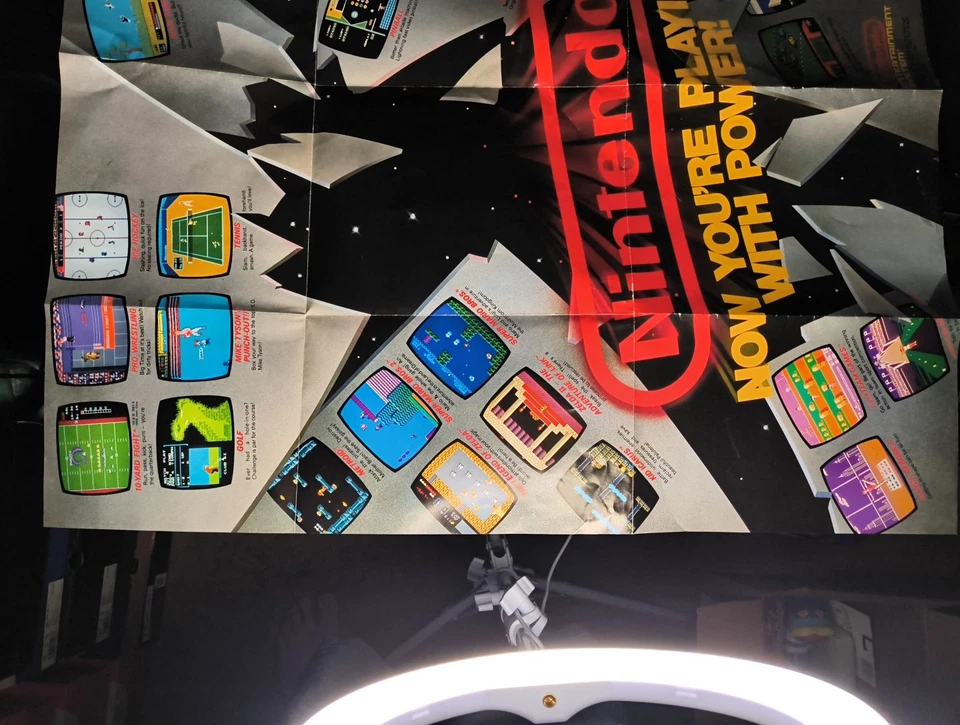 1988 Nintendo NES Now You're Playing With Power! Poster Insert 15.5 x 11.75 RARE - Image 2 of 4