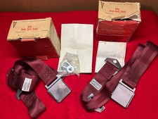 Nos 1964-1966 Pontiac Gto Tempest Lemans Gp Irving Air Chute Seat Belts Maroon Nos 1964-1966 Pontiac Gto Tempest Lemans Gp Irving Air Chute Seat Belts Maroon