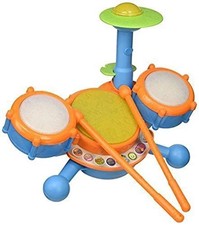 VTech KidiBeats Kids Drum Set, Orange