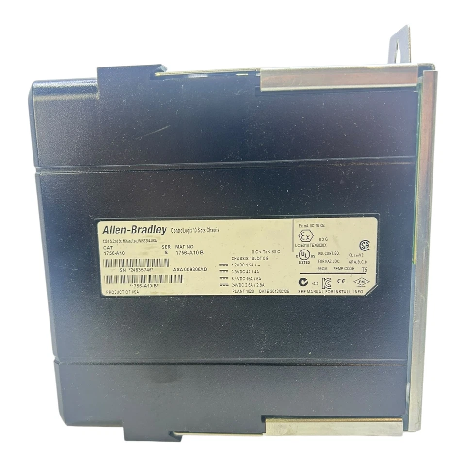 Allen Bradley ControlLogix Chassis 10 Slot 1756-A10 ControlLogix Allen Bradley - Immagine 2 di 4