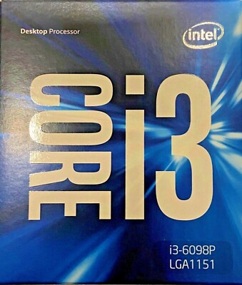 Intel BX80662I36098P SR2NN Core i3-6098P Processor 3M Cache, 3.60 GHz NEW