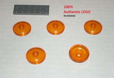LEGO NEW 3x3 Transparent Orange Dish Inverted (5x) 6343710 Brick