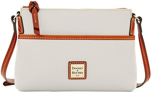 Bolso Bandolera Dooney & Bourke Grano Guijarro Jengibre Pouchette NUEVO - Imagen 25 de 25