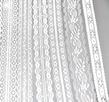 CraftbuddyUS 10 yards Asst WhiteVintage Lace Wedding Trim Ribbon Craft