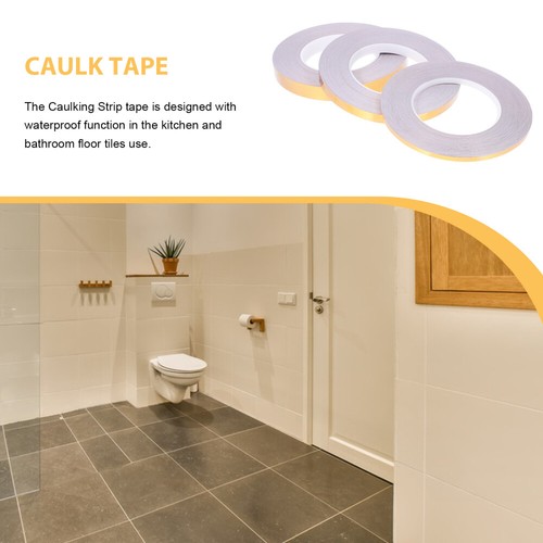 3 Rolls Beautiful Seam Stickers Caulking Sealing Tape Floor Tiles - Picture 8 of 12