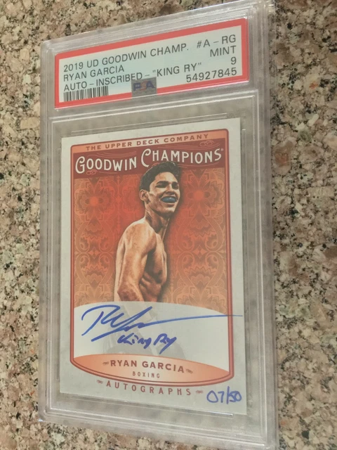 2019 Upper Deck Goodwin Champions Auto Ryan Garcia /50 - PSA 9 - King Ry Rookie