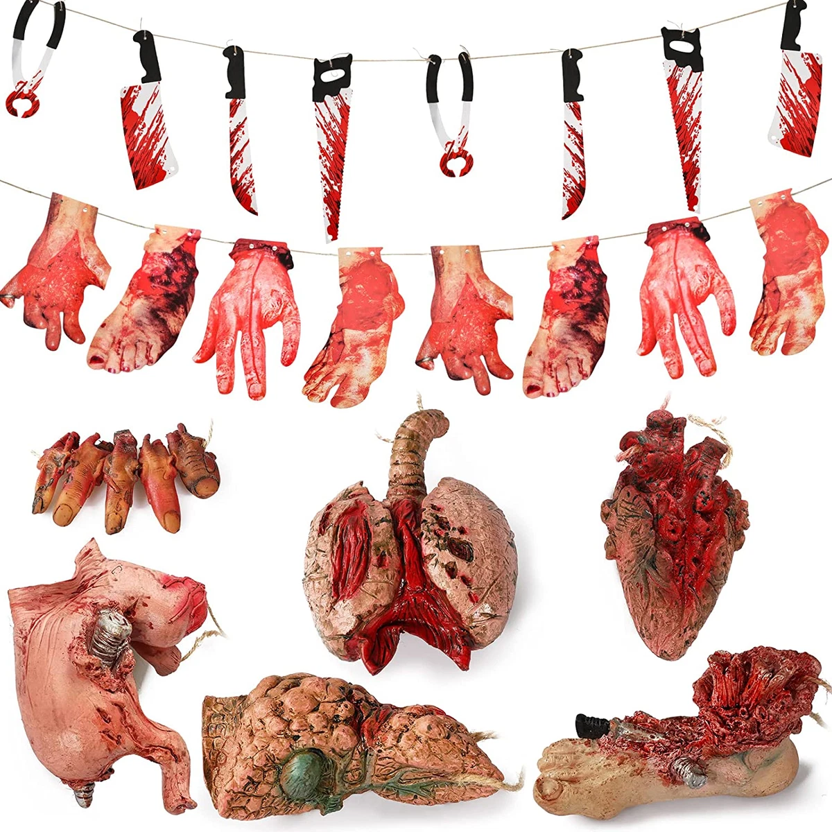 Halloween Severed Body Parts 6Pcs for Haunted House Decor | eBay