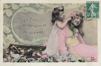 CP THESE FLOWERS ARE THE EXPRESSION OF MY TENDERNESS - LITTLE GIRLS TRUNK - 96417
