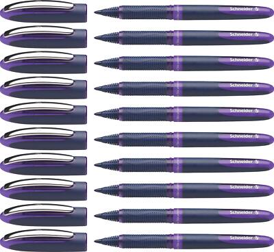 Schneider One Business Rollerball Pen 0.6 mm Ultra-Smooth Tip Blue Barrel Violet