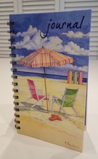 Beach Hardcover Writing Journal with Lined Pages - 60 Sheets