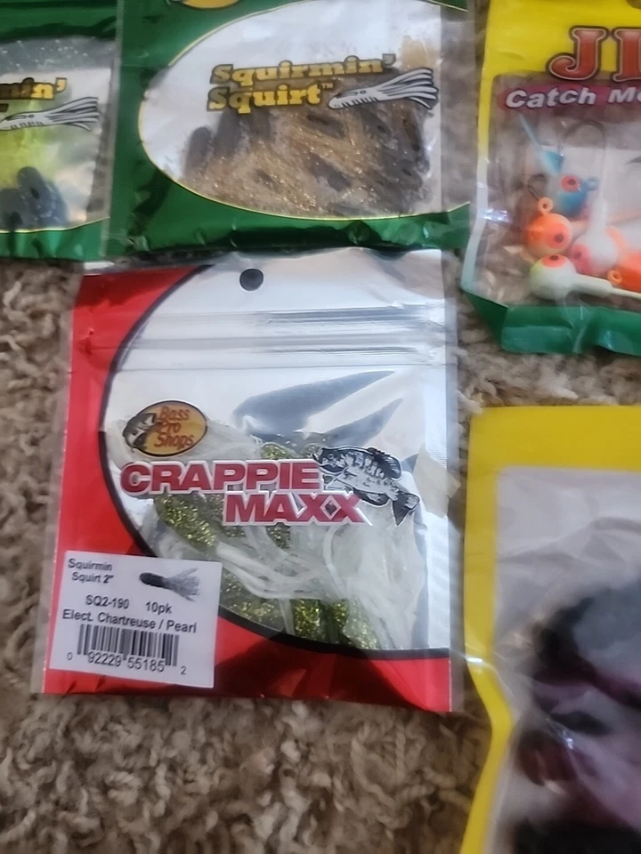 lote de plásticos blandos mixtos. cebos de mierda l, bajo, panfish (lote de 10) Foto 4 de 4