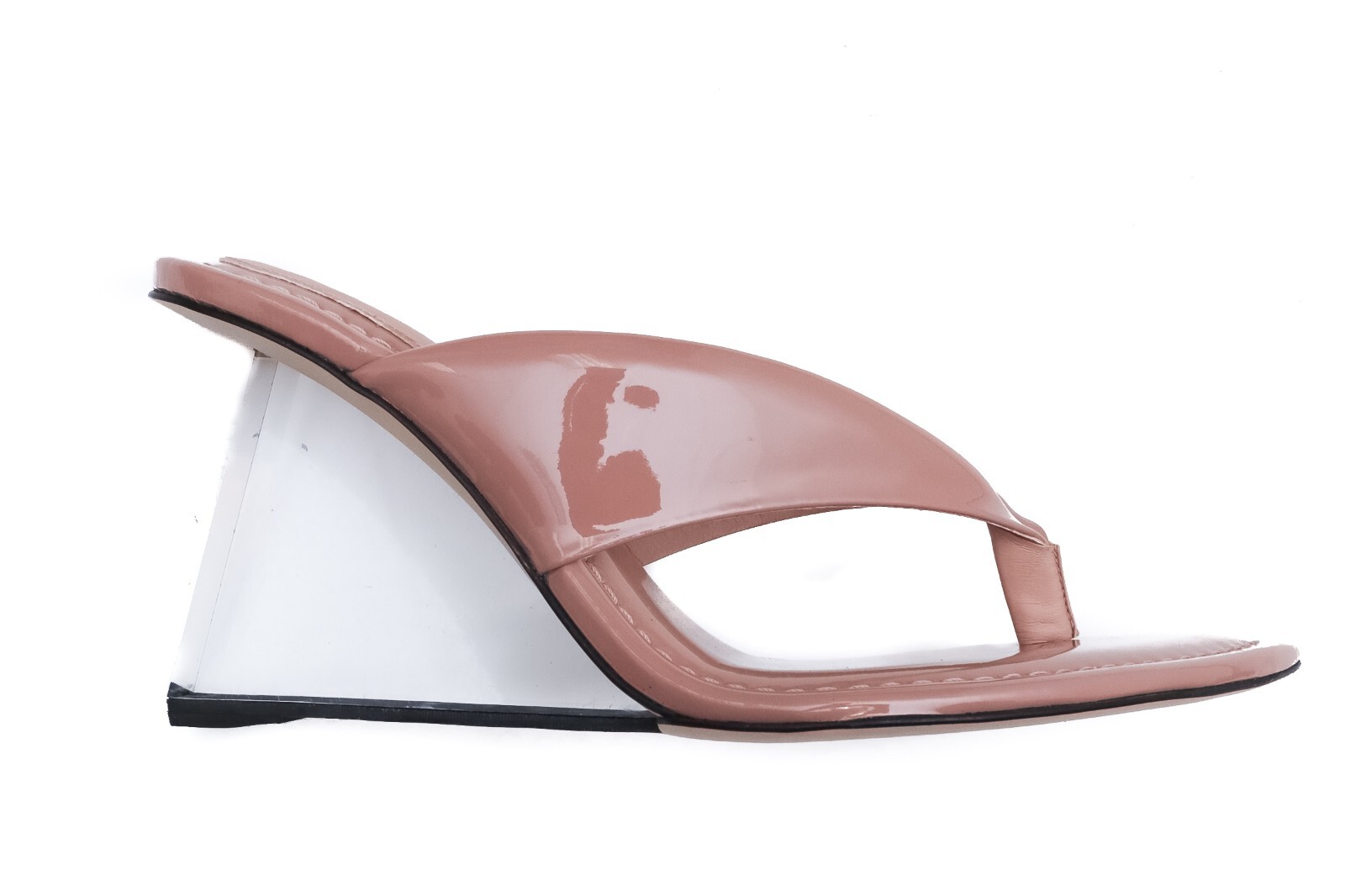 Good American Size 9 GA077P-E Dusty Pink Patent Leather Heels