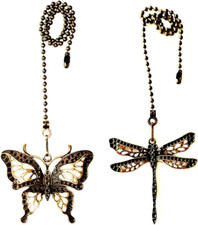 Ceiling Fan Pull Chain Ornaments Extension,12 Inches Lighting and Fan Beaded Bal