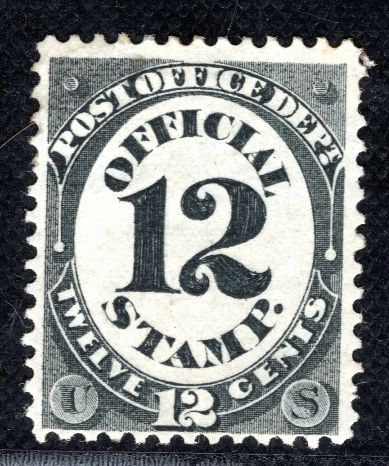USA OFFICIAL Stamp Scott.O52 12c POST OFFICE (1873) Mint MM Cat $120 LGREEN148 - Image 4 of 4