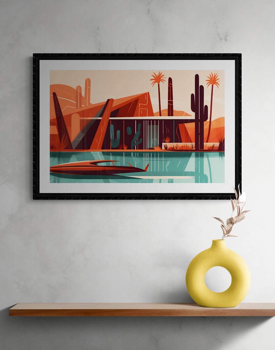 1960s Mid Century Modern Atomic Age Art Print cx9 | eBay 1960s Mid Century Modern Atomic Age Art Print cx9 | eBay