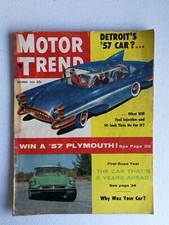 Motor Trend October 1956 1925 Lincoln - Triumph TR-3 - VW Kamper - Borward Wagon