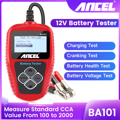 ANCEL BA101 12V 2000CCA Auto Batterie Tester Analysator Kfz-batterie Last Tester